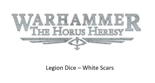 Legion Dice – White Scars